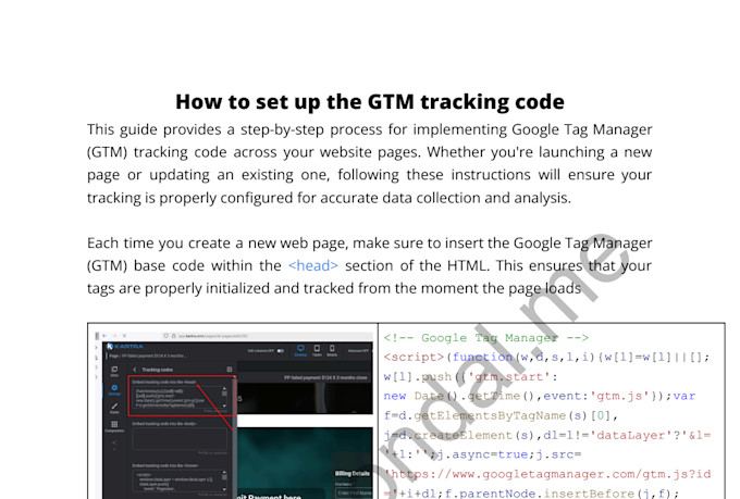 gtm tracking issue resolved on kartra cms